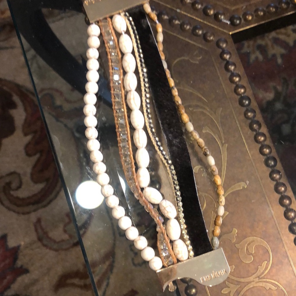 Victoria Emerson magnetic closure 7 strand bracelet